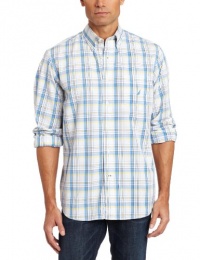 Nautica Men's Long Sleeve Poplin Medium Plaid Woven Nautica Men's Long Sleeve Poplin Medium Plaid Woven