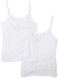 Calvin Klein Girls 7-16 2 Pack Cami,White,S(6/7) Calvin Klein Girls 7-16 2 Pack Cami,White,S(6/7)