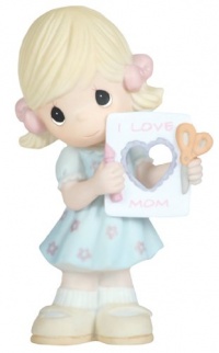 Precious Moments I Love Mom Figurine, Girl Precious Moments I Love Mom Figurine, Girl