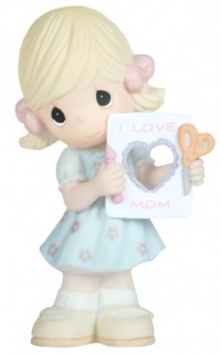 Precious Moments I Love Mom Figurine, Girl