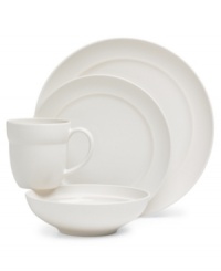 Shape up the table with Tera white dinnerware from Dansk's collection of place settings. Durable stoneware in crisp white is part glossy, part matte and totally alluring in fresh, modern forms. Shape up the table with Tera white dinnerware from Dansk's collection of place settings. Durable stoneware in crisp white is part glossy, part matte and totally alluring in fresh, modern forms.