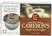 Cameron's Chocolate Caramel Brownie Single Serve Coffees,  12-Count