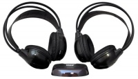 PYLE PLVWH6 Dual Wireless IR Mobile Video Stereo Headphones with Transmitter