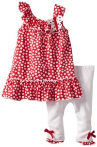 Kids Headquarters Baby-Girls Infant 2 Pieces Tee With Leggings, Red, 18 Months Kids Headquarters Baby-Girls Infant 2 Pieces Tee With Leggings, Red, 18 Months