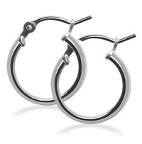 Sterling Silver 0.5 Tube Hoop Huggies Earrings Sterling Silver 0.5 Tube Hoop Huggies Earrings