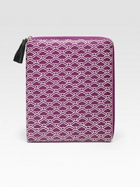 Graphic cloud printed case that zips around your iPad® for a stylish cover.Zip-around closureFully lined10W X 8H X ¾DImportedPlease note: iPad® not included. Graphic cloud printed case that zips around your iPad® for a stylish cover.Zip-around closureFully lined10W X 8H X ¾DImportedPlease note: iPad® not included.