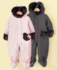 Snuggle and bundle him in one of these comfy and super cute snowsuits by First Impressions. Snuggle and bundle him in one of these comfy and super cute snowsuits by First Impressions.