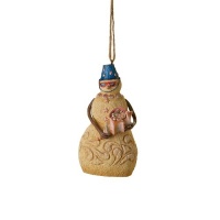 Jim Shore Heartwood Creek Beach Snowman with Seashell Hanging Ornament, 4-1/2 Inches Jim Shore Heartwood Creek Beach Snowman with Seashell Hanging Ornament, 4-1/2 Inches