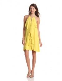 BCBGMAXAZRIA Women's Hattie Short Ruffle Dress BCBGMAXAZRIA Women's Hattie Short Ruffle Dress