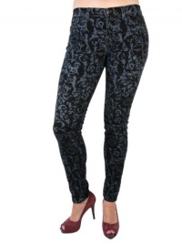 J Brand Jeans Mid Rise Skinny In Black Brocade J Brand Jeans Mid Rise Skinny In Black Brocade