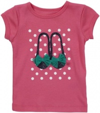 Carter's S/S Graphic Tee - Hot Pink Slippers-6 Carter's S/S Graphic Tee - Hot Pink Slippers-6
