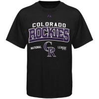 MLB Majestic Colorado Rockies Youth Black Built Legacy T-shirt MLB Majestic Colorado Rockies Youth Black Built Legacy T-shirt