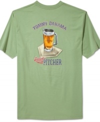 Celebrate happy hour anytime you'd like with this cozy jersey tee from Tommy Bahamas. Celebrate happy hour anytime you'd like with this cozy jersey tee from Tommy Bahamas.