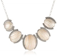 Judith Jack Pearl Moon Sterling Silver, Swarovski Marcasite and Osmena Pearl Collar Necklace Judith Jack Pearl Moon Sterling Silver, Swarovski Marcasite and Osmena Pearl Collar Necklace