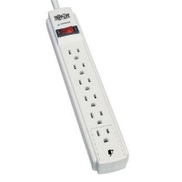 Tripp Lite TLP606 Surge Protector Strip 120V 6 Outlet 6ft Cord 790 Joule Tripp Lite TLP606 Surge Protector Strip 120V 6 Outlet 6ft Cord 790 Joule