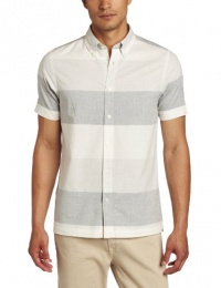 Ben Sherman Men's Plectrum Short Sleeve Oversized Marl Stripe Shirt Ben Sherman Men's Plectrum Short Sleeve Oversized Marl Stripe Shirt