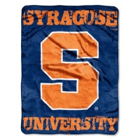 NCAA Syracuse Orange 46-Inch-by-60-Inch Micro-Raschel Blanket, Grunge Design NCAA Syracuse Orange 46-Inch-by-60-Inch Micro-Raschel Blanket, Grunge Design