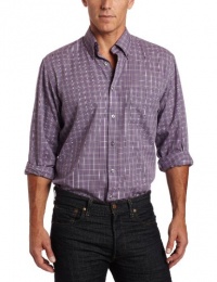 Van Heusen Men's CVC WF Windowpane Button Down Shirt Van Heusen Men's CVC WF Windowpane Button Down Shirt