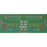Trademark Poker Craps Layout 36-Inch x 72-Inch Trademark Poker Craps Layout 36-Inch x 72-Inch