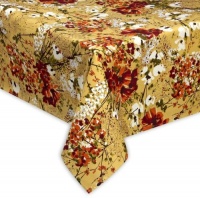 Flowering Branch Tablecloth by Vera, 70in Round Flowering Branch Tablecloth by Vera, 70in Round