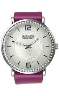 Kenneth Cole REACTION Women's RK6008 HOLIDAY-Box Set Analog Stone Bezel Purple Strap Watch Kenneth Cole REACTION Women's RK6008 HOLIDAY-Box Set Analog Stone Bezel Purple Strap Watch
