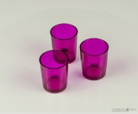Pink Glass Votive Candle Holders (Set of 12) Pink Glass Votive Candle Holders (Set of 12)
