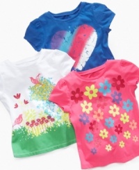 Everyday is springtime with these delightful graphic tees by So Jenni. Everyday is springtime with these delightful graphic tees by So Jenni.