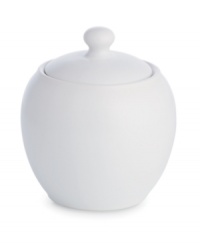 Full of possibilities, this ultra-versatile sugar bowl from Noritake's collection of Colowave white dinnerware is crafted of hardy stoneware with a half glossy, half matte finish in pure white. Mix it in with any of the Colorwave dinnerware shades. Full of possibilities, this ultra-versatile sugar bowl from Noritake's collection of Colowave white dinnerware is crafted of hardy stoneware with a half glossy, half matte finish in pure white. Mix it in with any of the Colorwave dinnerware shades.