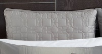 Hotel Collection Woven Pleats 400T Deco Quilted Euro Sham Platinum (Gray) Hotel Collection Woven Pleats 400T Deco Quilted Euro Sham Platinum (Gray)