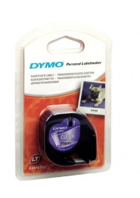 DYMO - LetraTag Plastic Label Tape Cassette, 1/2in x 13ft, Clear DYMO - LetraTag Plastic Label Tape Cassette, 1/2in x 13ft, Clear