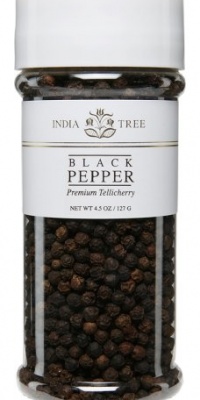 India Tree Pepper, Tellicherry, 4.5 oz (Pack of 3) India Tree Pepper, Tellicherry, 4.5 oz (Pack of 3)