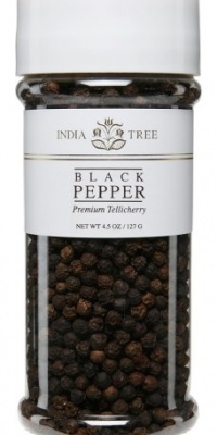 India Tree Pepper, Tellicherry, 4.5 oz (Pack of 3)