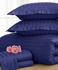 Charter Club Damask Stripe 500T Harbour (Navy) King Pillowcases Charter Club Damask Stripe 500T Harbour (Navy) King Pillowcases