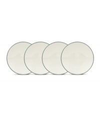 This lush green set of four mini plates are perfect side plates for all kinds of occasions. Mix and match this simple, versatile stoneware with the other shades of Colorwave dinnerware for a unique table setting in your favorite hues. This lush green set of four mini plates are perfect side plates for all kinds of occasions. Mix and match this simple, versatile stoneware with the other shades of Colorwave dinnerware for a unique table setting in your favorite hues.