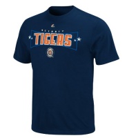 MLB Mens Detroit Tigers Baserunner Athletic Navy Short Sleeve Basic Tee By Majestic MLB Mens Detroit Tigers Baserunner Athletic Navy Short Sleeve Basic Tee By Majestic
