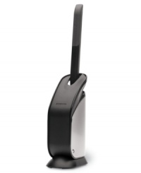 Sleek design meets modern efficiency in the simplehuman Slim Toilet Brush. Featuring a removable tray and replaceable, dual-head brush. A pivoting door allows for easy access and gives this unit a sculptural appeal. Sleek design meets modern efficiency in the simplehuman Slim Toilet Brush. Featuring a removable tray and replaceable, dual-head brush. A pivoting door allows for easy access and gives this unit a sculptural appeal.
