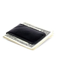 Black Leather Magnetic Money Clip Black Leather Magnetic Money Clip