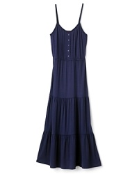 With an extra long silhouette and thin shoulder straps, this relaxed Ella Moss Girl dress makes a great addition to her closet. With an extra long silhouette and thin shoulder straps, this relaxed Ella Moss Girl dress makes a great addition to her closet.