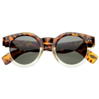 Vintage Inspired Bold Circle Round Sunglasses w/ Key-Hole Bridge Vintage Inspired Bold Circle Round Sunglasses w/ Key-Hole Bridge
