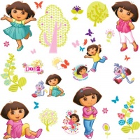 RoomMates RMK1378SCS Dora the Explorer Peel & Stick Wall Decals RoomMates RMK1378SCS Dora the Explorer Peel & Stick Wall Decals
