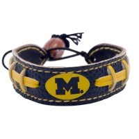 Michigan Wolverines Team Color Football Bracelet Michigan Wolverines Team Color Football Bracelet