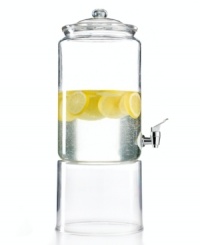 From barbecues to block parties, this sizable beverage dispenser serves up nearly two gallons of your favorite refresher. From Martha Stewart Collection. (Clearance) From barbecues to block parties, this sizable beverage dispenser serves up nearly two gallons of your favorite refresher. From Martha Stewart Collection. (Clearance)