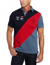 Nautica Men's Short Sleeve Fshn Pieced Polo Shirt Nautica Men's Short Sleeve Fshn Pieced Polo Shirt