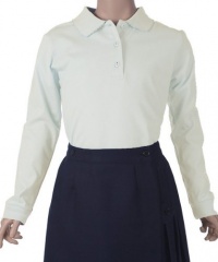 Genuine L/S Lace Collar Knit Polo (Sizes 7 - 20) Genuine L/S Lace Collar Knit Polo (Sizes 7 - 20)