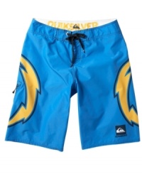 Weather might change but your love for football doesn't. Show off your allegiance to the San Diego Chargeres even in the off-season with these NFL board shorts from Quiksilver. Weather might change but your love for football doesn't. Show off your allegiance to the San Diego Chargeres even in the off-season with these NFL board shorts from Quiksilver.