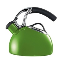 Add a burst of vibrant color to your kitchen decor with this bright tea kettle, featuring a heat-resistant non-slip handle and an easy-flip spout that opens when you pour. Add a burst of vibrant color to your kitchen decor with this bright tea kettle, featuring a heat-resistant non-slip handle and an easy-flip spout that opens when you pour.