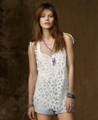 A layer of lace never fails to add an element of romance, quickly softening edgier pieces and giving basic looks a whisper of flirtatious charm., from Denim & Supply Ralph Lauren. A layer of lace never fails to add an element of romance, quickly softening edgier pieces and giving basic looks a whisper of flirtatious charm., from Denim & Supply Ralph Lauren.