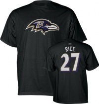 Ray Rice Black Reebok Name & Number Baltimore Ravens T-Shirt Ray Rice Black Reebok Name & Number Baltimore Ravens T-Shirt