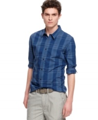 Nothing beats a classic pattern. This short-sleeved gingham shirt from Calvin Klein. Nothing beats a classic pattern. This short-sleeved gingham shirt from Calvin Klein.