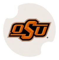 Set of Two Oklahoma State University Carster Collegiate Car Drink Coasters